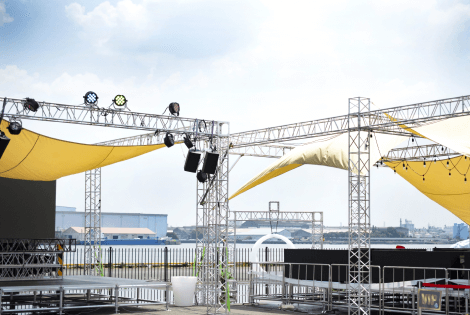 イベント会場のステージ