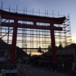 神社の鳥居改修