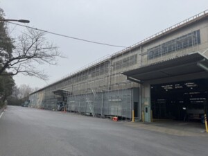 王子製鉄群馬工場 仮設足場