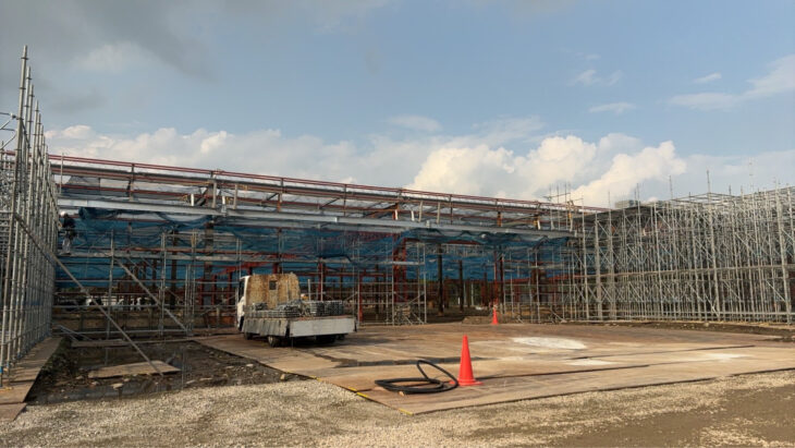 カインズホーム八潮店 新築工事仮設足場