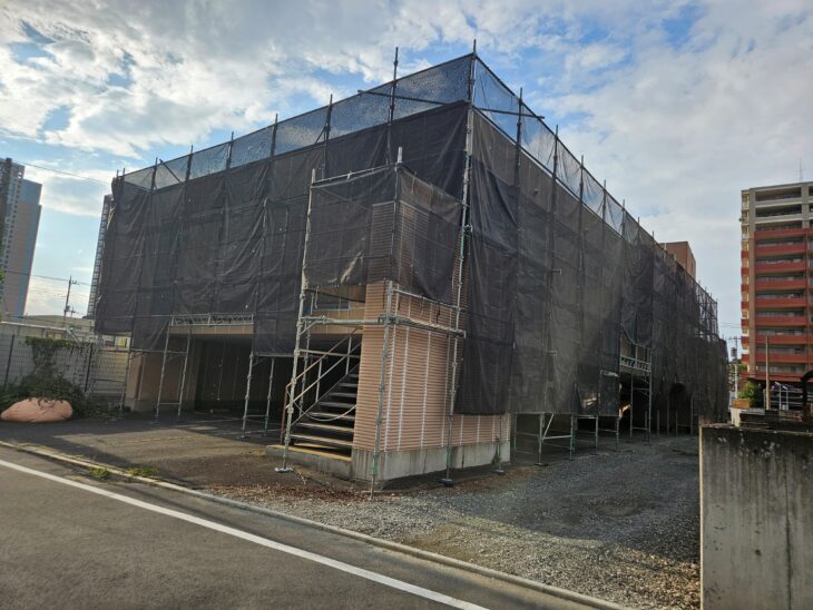 群馬県司法書士会館 外壁補修足場