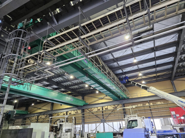 加須市DPL工場内クレーンガ-タ-改修用仮設吊り足場工事