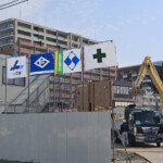 医師会群馬メディカルセンター新築工事仮囲い設置