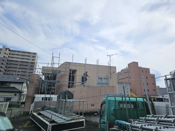 群馬県司法書士会館 外壁補修足場