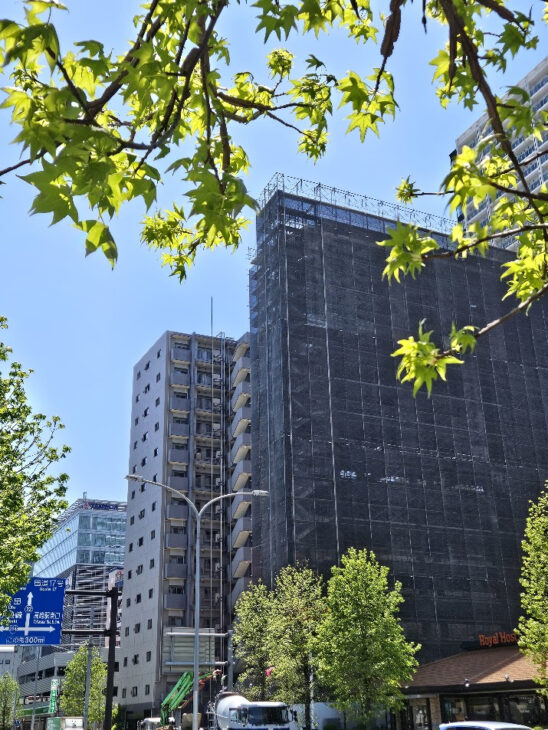 多目的複合施設上毛新聞JOMOスクエア－新築工事仮設足場