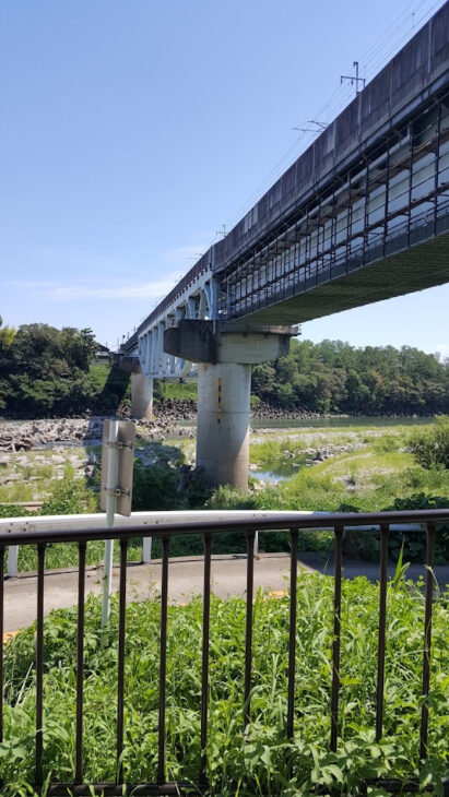 埼玉県秩父鉄道 武州荒山橋梁 鉄道橋改修工事FRP吊足場